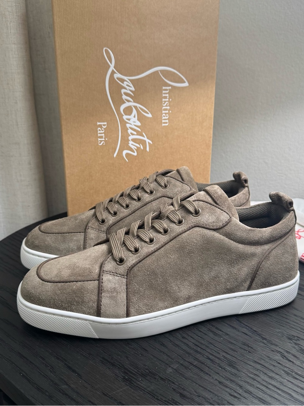 Christian Louboutin Rantulow Orlato Sneakers Crosta Silex 42.5 - Picture 1 of 8